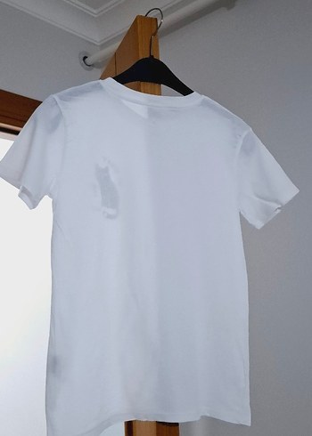 Baskılı Beyaz Hamile Tişörtü - Görsel 6