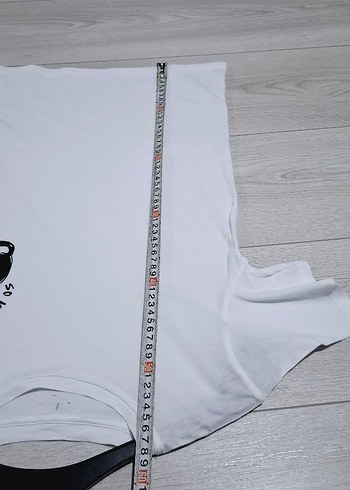 Baskılı Beyaz Hamile Tişörtü - Görsel 8