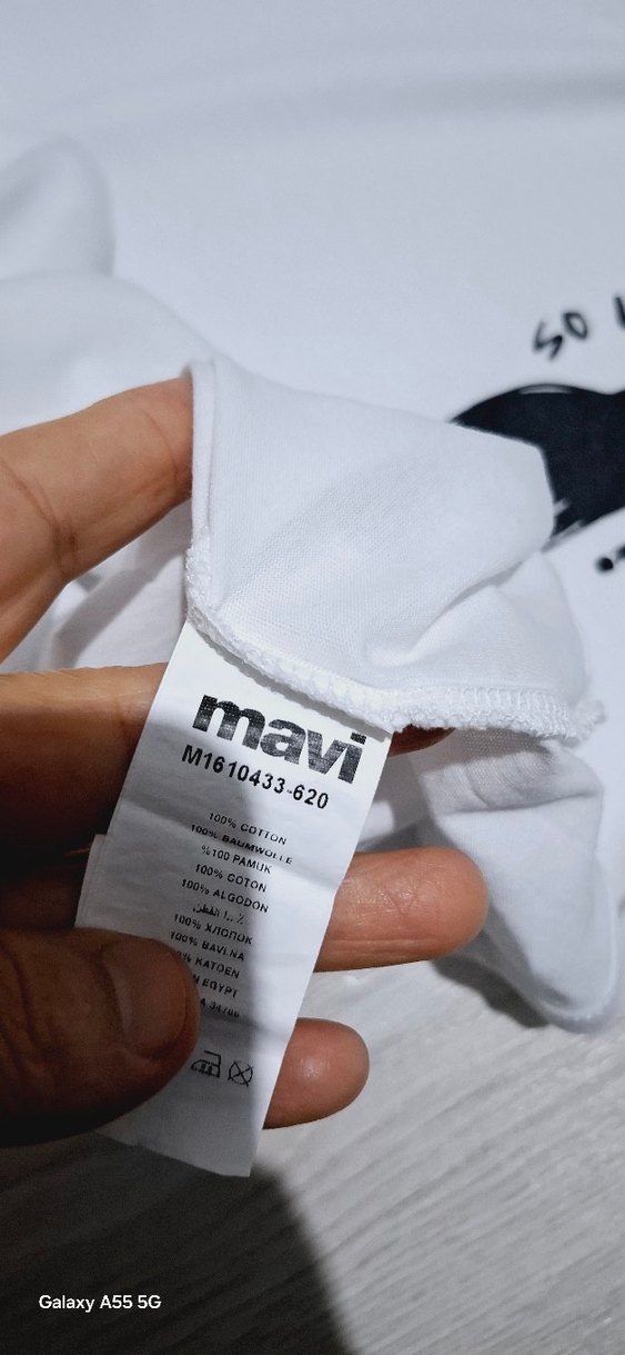 Baskılı Beyaz Hamile Tişörtü - Görsel 4