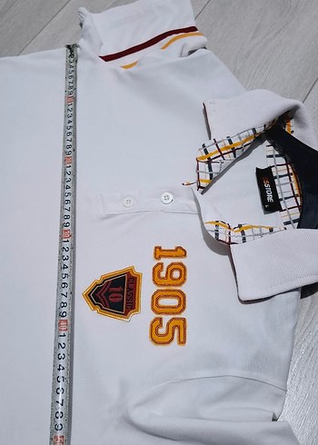 Beyaz Pamuklu Erkek Polo Tişört 1905 Baskılı - Görsel 8