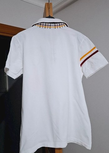 Beyaz Pamuklu Erkek Polo Tişört 1905 Baskılı - Görsel 3