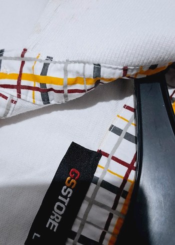 Beyaz Pamuklu Erkek Polo Tişört 1905 Baskılı - Görsel 4