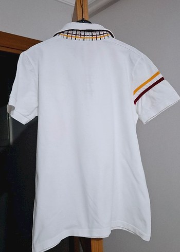 Beyaz Pamuklu Erkek Polo Tişört 1905 Baskılı - Görsel 2