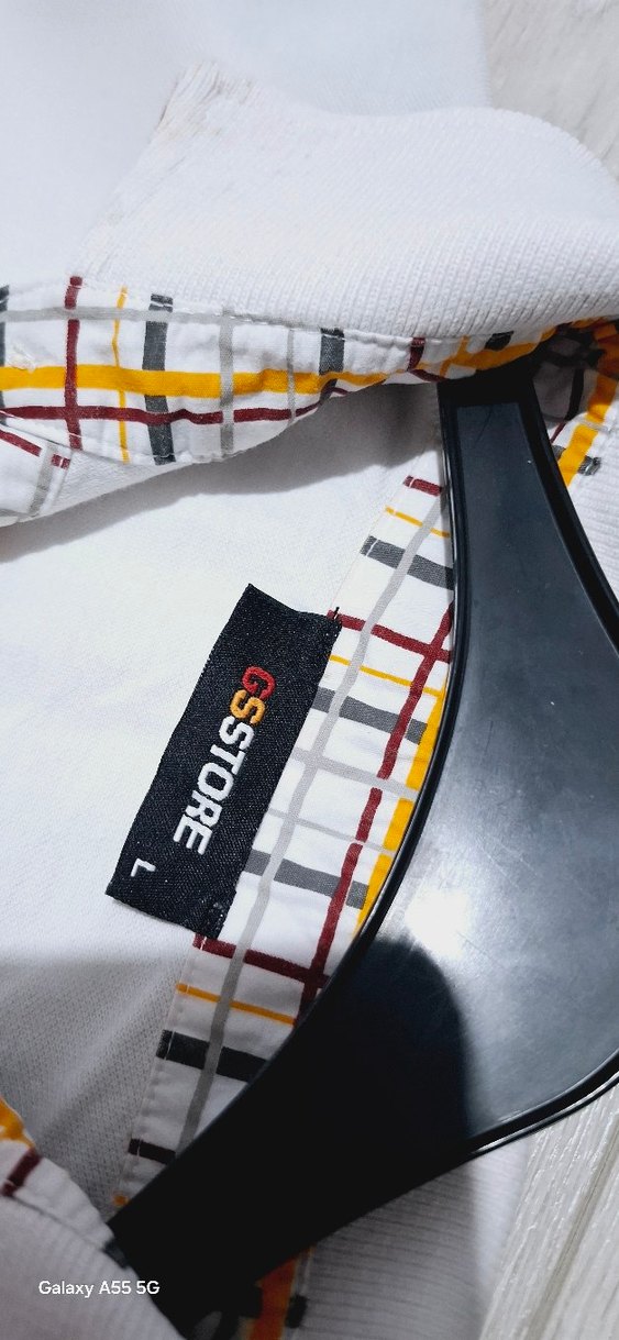 Beyaz Pamuklu Erkek Polo Tişört 1905 Baskılı - Görsel 5