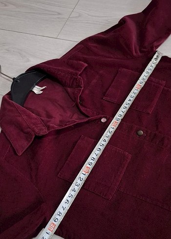 Bordo Süet Kadın Gömlek - Görsel 7