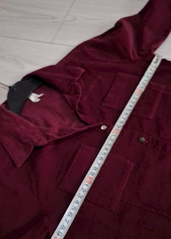 Bordo Süet Kadın Gömlek - Görsel 8