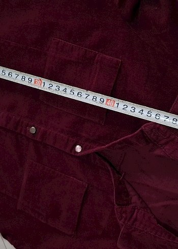 Bordo Süet Kadın Gömlek - Görsel 6