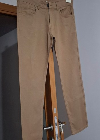 Bej Erkek Rahat Kesim Pantolon - Görsel 2