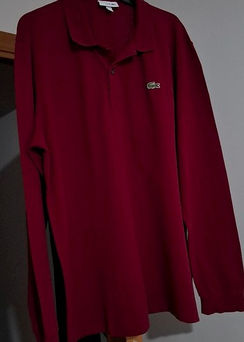 Bordo Erkek Polo Yaka Uzun Kollu Tişört - Görsel 2