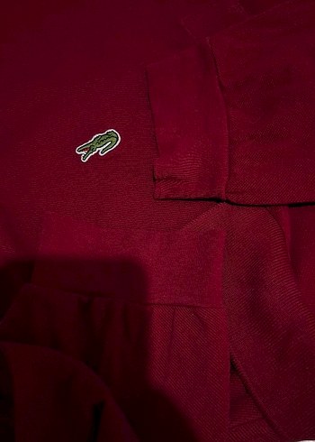 Bordo Erkek Polo Yaka Uzun Kollu Tişört - Görsel 10