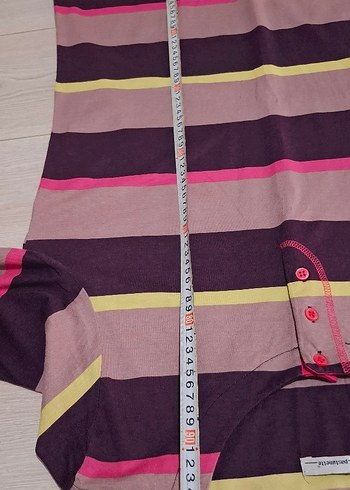 Çizgili Uzun Kollu Hamile ve Emzirme Gecelik - Görsel 6