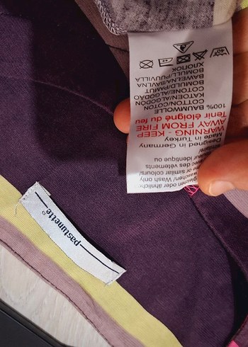 Çizgili Uzun Kollu Hamile ve Emzirme Gecelik - Görsel 10