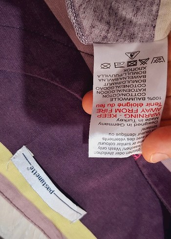 Çizgili Uzun Kollu Hamile ve Emzirme Gecelik - Görsel 11