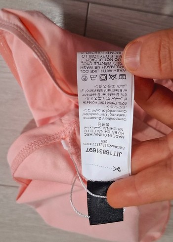 Pembe Drapeli Straplez Mini Büstiyer - Görsel 6