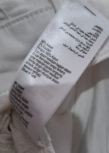 Düğmeli Beyaz Erkek Jean Pantolon - Görsel 6