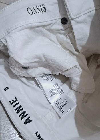 Düğmeli Beyaz Erkek Jean Pantolon - Görsel 2