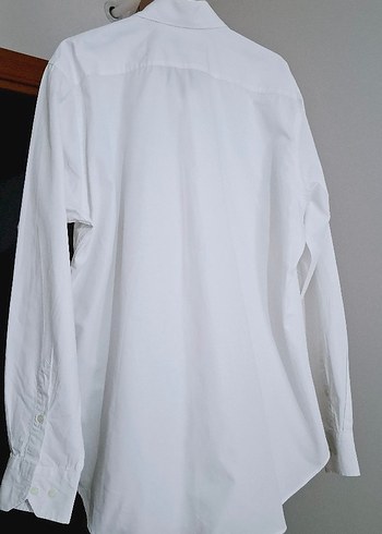 Erkek Beyaz Pamuklu Uzun Kollu Gömlek - Görsel 4