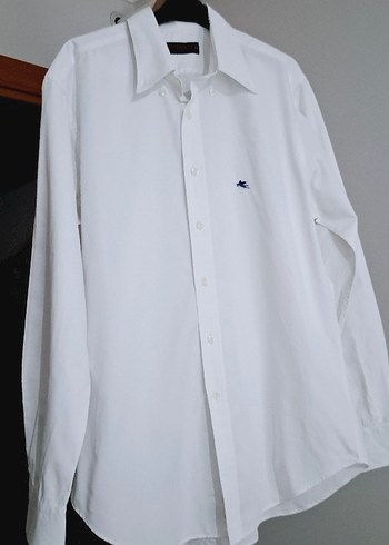 Erkek Beyaz Pamuklu Uzun Kollu Gömlek - Görsel 2