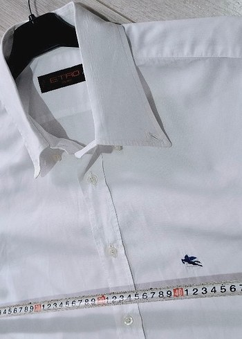 Erkek Beyaz Pamuklu Uzun Kollu Gömlek - Görsel 9