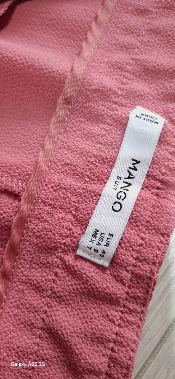 Piliseli Pembe Midi Kadın Kumaş Pantolon - Görsel 4