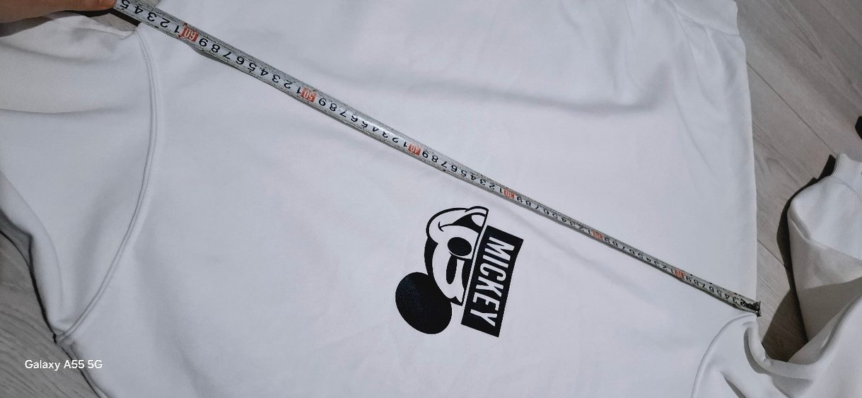 Beyaz Mickey Baskılı Kadın Sweatshirt - Görsel 5