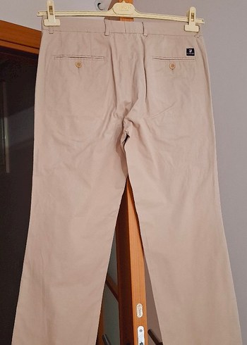 Bej Regular Fit Keten Erkek Pantolon - Görsel 3