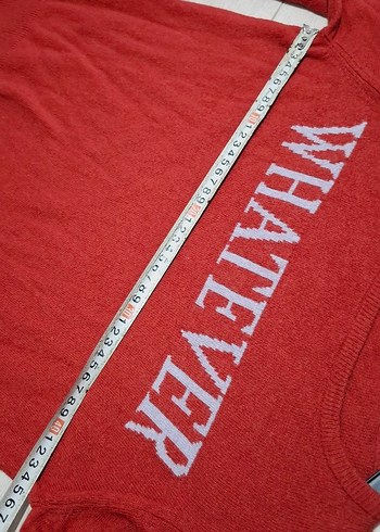 Kırmızı Kadın Triko Kazak Uzun Kollu - Görsel 7