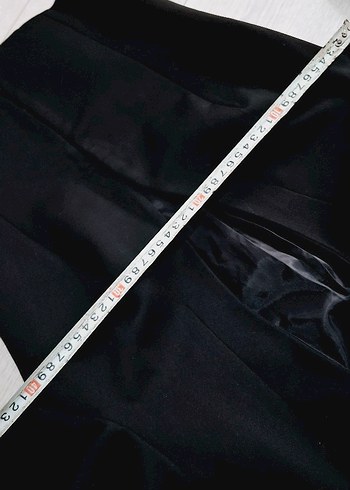 Siyah Midi Kadın Blazer Ceket - Görsel 7