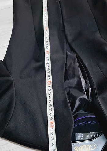 Siyah Midi Kadın Blazer Ceket - Görsel 6