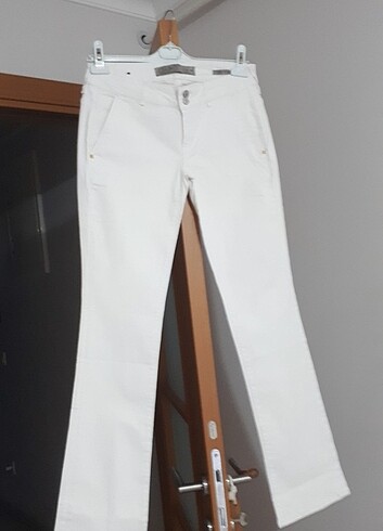 Guess #GUESS MARKA BEYAZ KOT PANTOLON