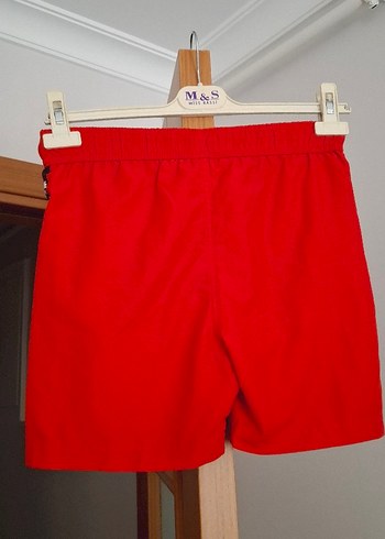 Kırmızı Bel Bantlı Erkek Mini Şort - Görsel 8