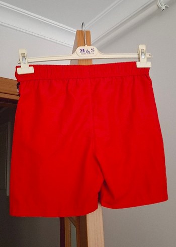 Kırmızı Bel Bantlı Erkek Mini Şort - Görsel 9