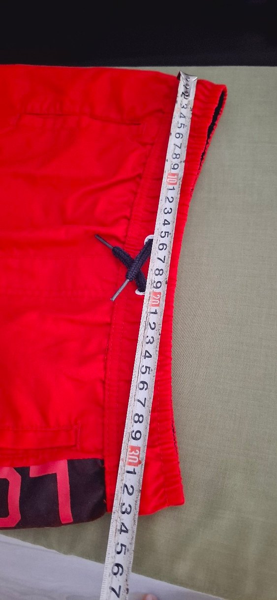 Kırmızı Bel Bantlı Erkek Mini Şort - Görsel 3