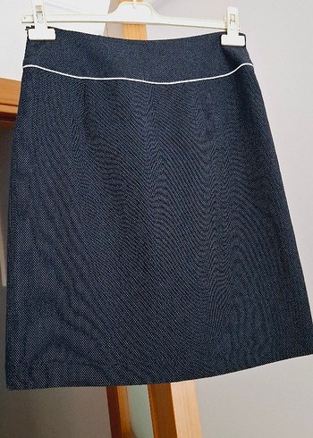 Düğmeli Midi Hamile Kot Etek - Görsel 4