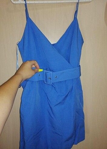 xs Beden mavi Renk Zara elbise