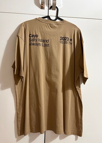 Bej Erkek Kısa Kollu Tişört zara - Görsel 2