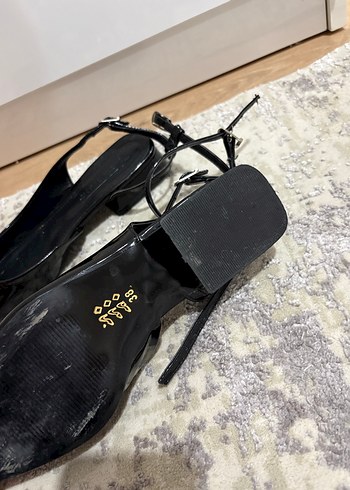 Siyah rugan Kadın sandalet - Görsel 3