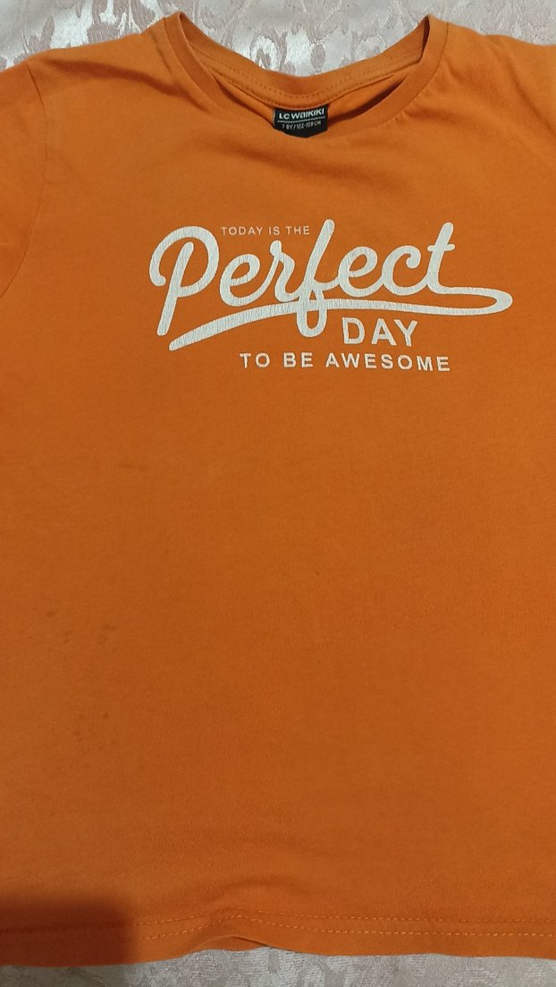 Beyaz Baskılı Erkek Çocuk Tişörtü - Görsel 2