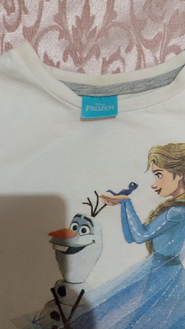 Kız Çocuk Beyaz Frozen II Baskılı Pijama - Görsel 2