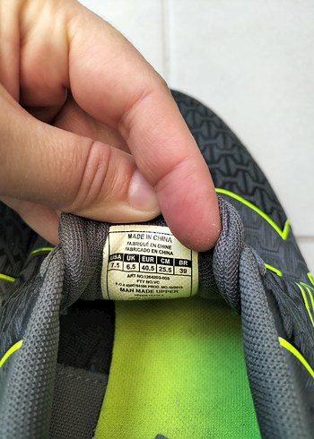 Gri Erkek Spor Ayakkabı Bağcıkları - Görsel 8