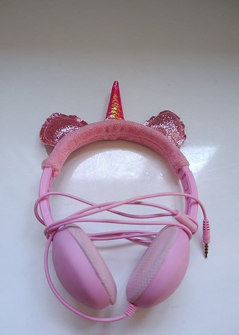 Pembe Unicorn Kablolu Kulaklık