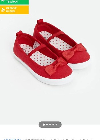 Kız Çocuk Kırmızı Cırtlı Babet Ayakkabı - Görsel 8