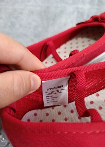 Kız Çocuk Kırmızı Cırtlı Babet Ayakkabı - Görsel 4