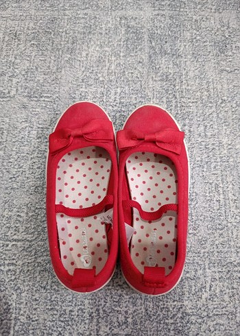 Kız Çocuk Kırmızı Cırtlı Babet Ayakkabı - Görsel 6