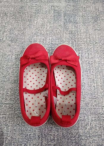 Kız Çocuk Kırmızı Cırtlı Babet Ayakkabı - Görsel 7
