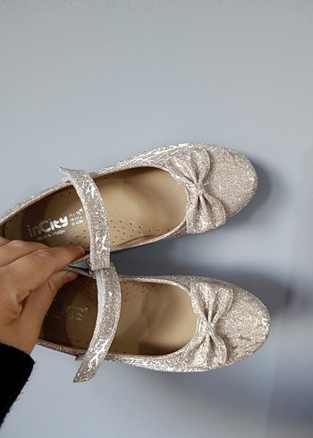 Kemerli Bej Kız Çocuk Babet Ayakkabı - Görsel 4