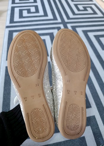 Kız Çocuk Bej Yılan Desenli Tokalı Babet - Görsel 8