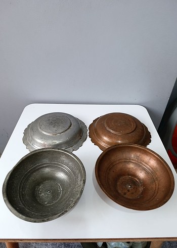 Gri Metal Tabak ve Kase Seti - Görsel 13