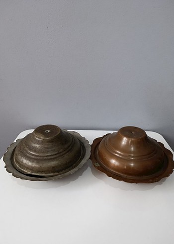 Gri Metal Tabak ve Kase Seti - Görsel 12