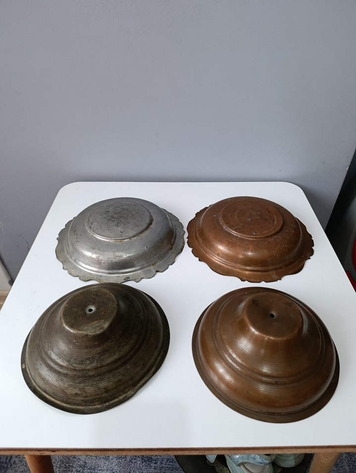 Gri Metal Tabak ve Kase Seti - Görsel 2